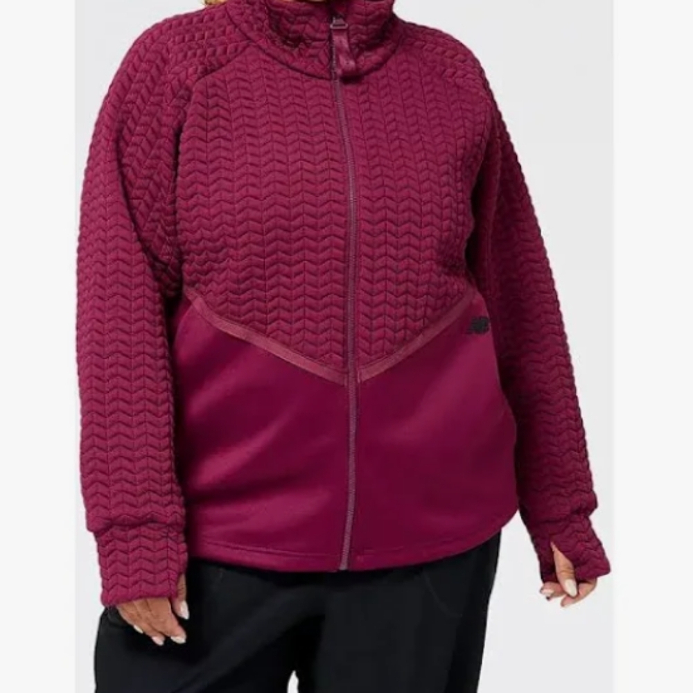 The New Balance Heatloft  Plus Size Athletic Jacket With Thumbholes...Size 2X